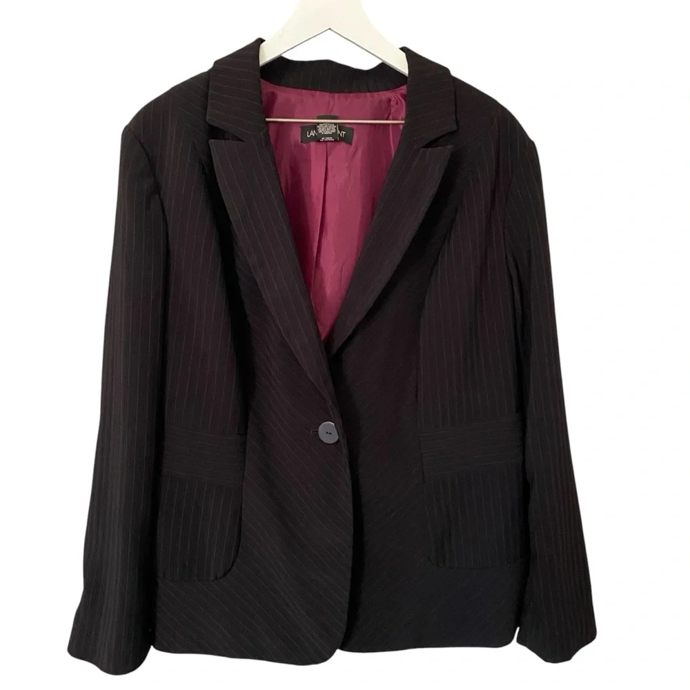 Lane Bryant Women’s Pinstripes Plus Size 20 Blazer Jacket Business Casual Career